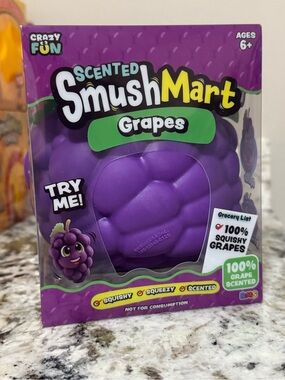 Crazy Fun RMS Scented Smushmart Grapes Squishy Toy - Purple